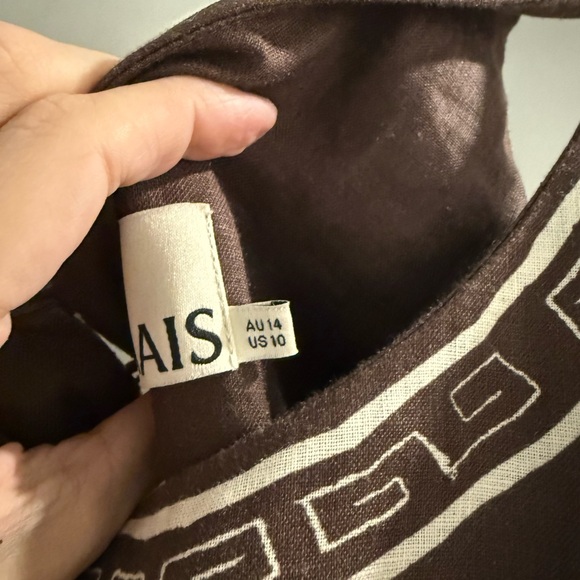 Alemais Brown Patterned Maxi Dress - Picture 3 of 3